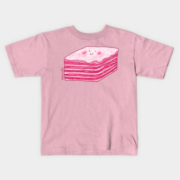 Lasagna in PINK Kids T-Shirt by Snacks At 3